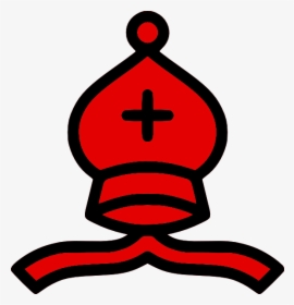 Chess - - - Bishop - 02 - %28red%29 - Chess Bishop Png Red, Transparent Png, Transparent PNG