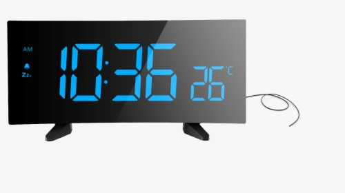Digital Radio Alarm Clock - Led-backlit Lcd Display, HD Png Download, Transparent PNG