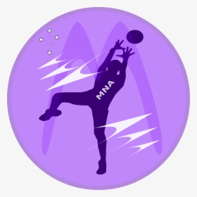 Netball Picture Black And White, HD Png Download, Transparent PNG
