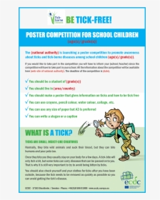 Poster Competition On Ticks For School Children Living - European Centre For Disease Prevention And Control, HD Png Download, Transparent PNG