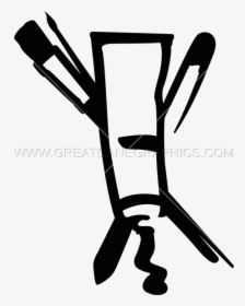 Paint Brush Clipart Paint Tube - Chair, HD Png Download, Transparent PNG