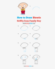 How To Draw Stewie Griffin From Family Guy - Stewie Griffin Step By Step Drawing, HD Png Download, Transparent PNG