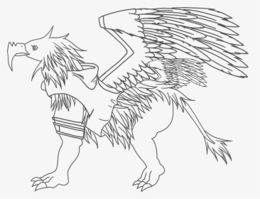 Griffin Black And White, HD Png Download, Transparent PNG