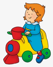 Caillou S Sister Rosie On Toy Train - Connect The Dots For Kids, HD Png Download, Transparent PNG
