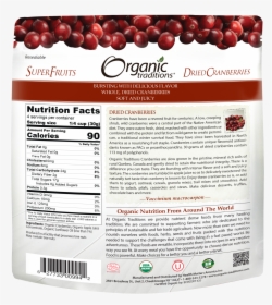 Organic Traditions Daily Probiotic Cranberry Supreme, HD Png Download, Transparent PNG