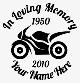In Loving Memory Motorcycle Sticker - Loving Memory Of Svg, HD Png Download, Transparent PNG