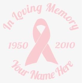 In Loving Memory Ribbon Sticker - Poster, HD Png Download, Transparent PNG
