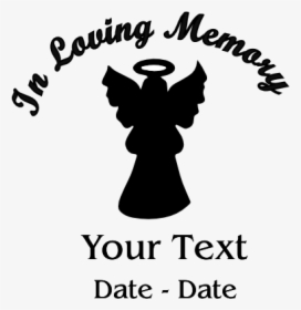 In Loving Memory Angel Decal - Loving Memory Clipart, HD Png Download, Transparent PNG