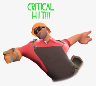Critical Hit On Engineer Tf2 - Tf2 Critical Hit Gif, HD Png Download, Transparent PNG
