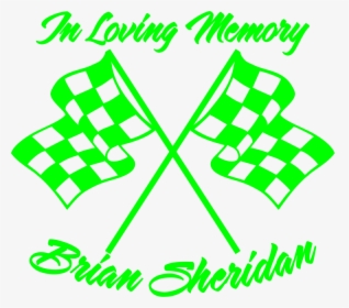 In Loving Memory Brian Sheridan - Finish Line Flag Png, Transparent Png, Transparent PNG