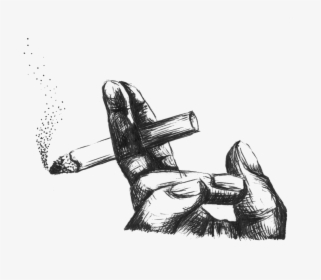 Smoking In Public Sketch, HD Png Download, Transparent PNG