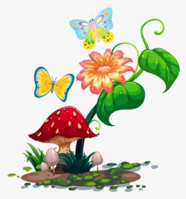 Png Pinterest Mushrooms - Clip Art Fairy Garden, Transparent Png, Transparent PNG