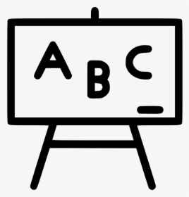 Abc Png Free - Black Board Clipart Black And White, Transparent Png, Transparent PNG