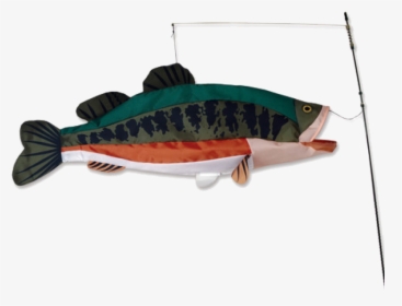 Image Of Large Mouth Bass Swimming 3d Fish - 3d Fish Kite, HD Png Download, Transparent PNG
