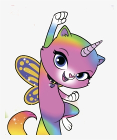Rainbow Butterfly Unicorn Kitty - Rainbow Butterfly Unicorn Kitty Characters, HD Png Download, Transparent PNG