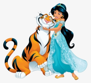 Jasmine 8 - Princess Jasmine And Rajah, HD Png Download, Transparent PNG