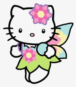 Pink Flower Clipart Hello Kitty - Hello Kitty, HD Png Download, Transparent PNG