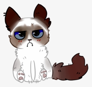 Angry Cat Png Free Download - Grumpy Cat Cartoon Png, Transparent Png, Transparent PNG