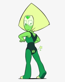 Green Leaf Fictional Character Cartoon Clip Art Standing - Steven Universe Peridot Star, HD Png Download, Transparent PNG