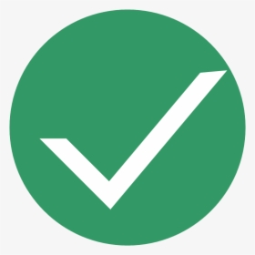 Vector Icon Of White Checkmark On Green Circle - Icon Ready, HD Png Download, Transparent PNG