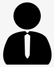 Png File Svg - Person With Tie Icon, Transparent Png, Transparent PNG