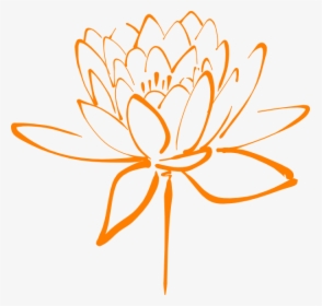 Orange Flower Clipart - Pretty Clipart Flowers, HD Png Download, Transparent PNG