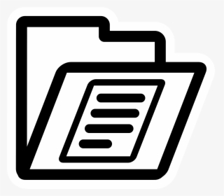 Mono Folder Man Clip Arts - Documents Clipart Png, Transparent Png, Transparent PNG