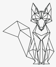 Drawn Mermaid Geometric - Animal Straight Line Art, HD Png Download, Transparent PNG