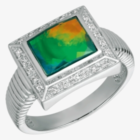 Adaline Sterling Silver Sapphire Ring By Korite Ammolite - Engagement Ring, HD Png Download, Transparent PNG