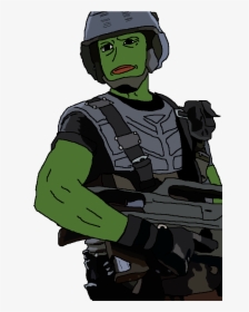 Starship Troopers Pepe , Png Download - Pepe Frog Starship Troopers, Transparent Png, Transparent PNG