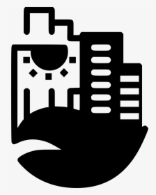 Green Building Energy Light Development - Green Building Icon Black, HD Png Download, Transparent PNG