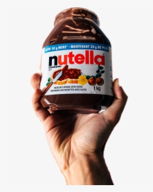Nutella , Png Download - Holding Nutella Jar, Transparent Png, Transparent PNG