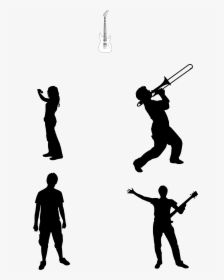 Musician Png Page - Bass Player Silhouette Png, Transparent Png, Transparent PNG