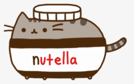 Pusheen Cat Nutella Clipart , Png Download - Nutella Cat, Transparent Png, Transparent PNG