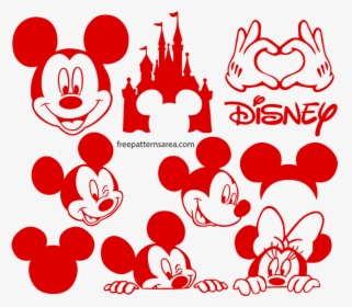 Mickey Ears Clipart Small - Mickey Mouse Silhouette, HD Png Download, Transparent PNG