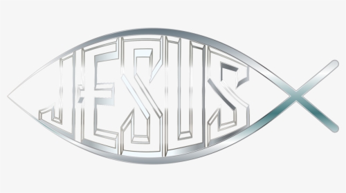 Oval,logo,ichthys - Transparent Jesus Fish Symbol, HD Png Download, Transparent PNG