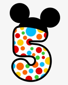 Minnie Mouse Face Group - Mickey Mouse Clipart Number, HD Png Download, Transparent PNG