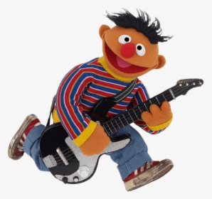 Guitar - Sesame Street Ernie Playing Guitar, HD Png Download, Transparent PNG