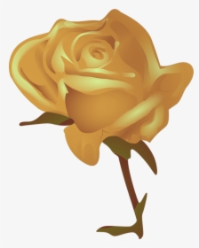 Mq Gold Rose Yellow Flower Cartoon Red Rose - Rosas Clipart, HD Png Download, Transparent PNG