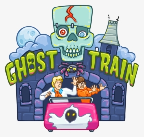 Spooky Clipart Train - Ghost Train Ride Clipart, HD Png Download, Transparent PNG
