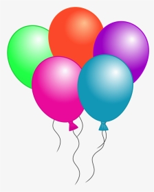 Free Birthday Balloon Clip Art Free Clipart Images - Balloon Clipart, HD Png Download, Transparent PNG