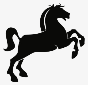 Horse Silhouette - Prancing Horse Vector Free, HD Png Download, Transparent PNG