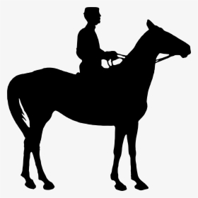 Horse And Rider Silhouette 2 Icons Png - Horse With Rider Silhouette, Transparent Png, Transparent PNG