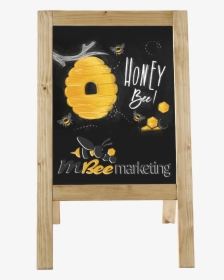 Drawing A Bee On Chalkboard, HD Png Download, Transparent PNG