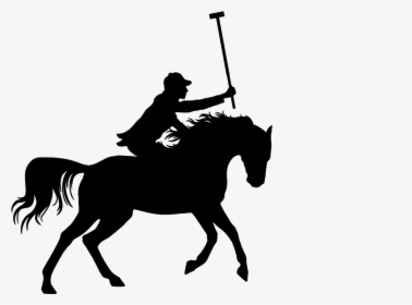 Polo, Horse, Player, Silhouette, Animal, Running, Equestrian, - Silhouette Polo Horse, HD Png Download, Transparent PNG
