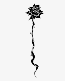 Rose Png Silhouette Hd, Transparent Png, Transparent PNG