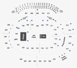 Philips Arena Seating Chart Justin Timberlake , Png - Row Seat Number State Farm Arena Atlanta Seating Chart, Transparent Png, Transparent PNG
