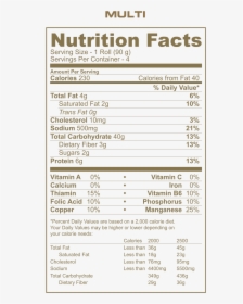 Nutrition Facts Eat The Ball Multi - Pizza Hut Pepperoni Pizza Nutrition Facts, HD Png Download, Transparent PNG