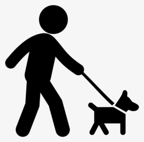 Walking With Dog Svg Png Icon Free Download 37609 Stick - Walking The Dog Icon, Transparent Png, Transparent PNG