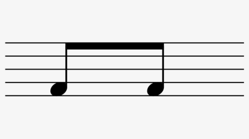 Eighth Notes - Black-and-white, HD Png Download, Transparent PNG